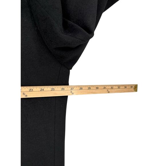 Ralph Lauren Mens Wool Blend Overcoat Size 48L Black Classic Button Front - Picture 7 of 10